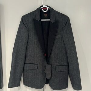 NWT 100% Cashmere MCM Two-Tone Sportcoat (Grey)